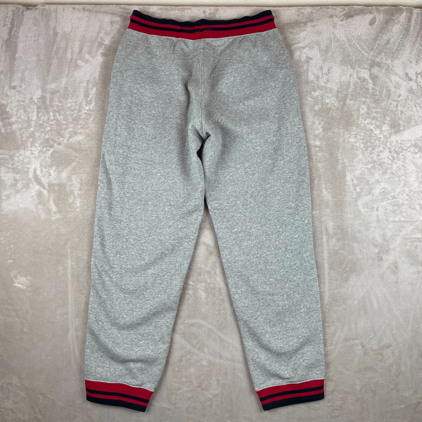 Nike Air Jordan Joggers Men Large Grey Varsity Fleece Sweatpants