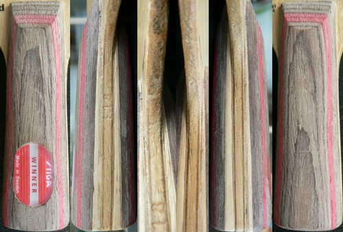 1981 Stiga Johansson E. Lindh Grip Shell Replacement Allround Wood F18 CO 82g - Picture 3 of 12