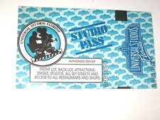 Vintage Universal Studios Florida One Day Adult Studio Pass issued in 1992