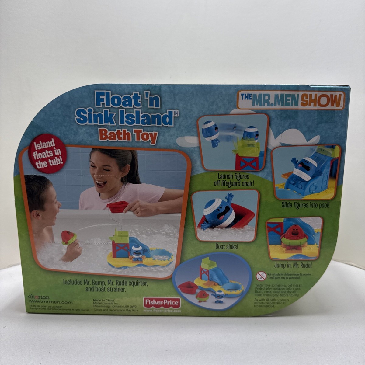 2009 Fisher Price Mr. Men Little Miss Mr. Bump Rude Float N Sink