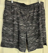 Speedo Gray Black Brown Camo Mens Shorts Swim Trunks Large Free Ship
