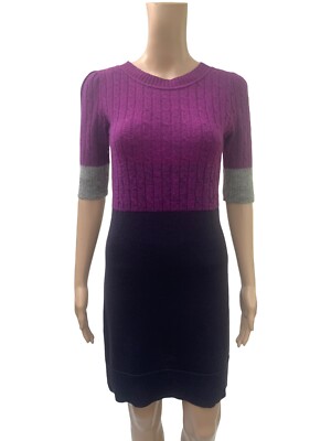 Womens Wool Blend Knitted Jumper Dress By Marella Sport Made In Italy Sz 8