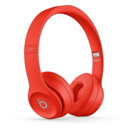 Beats Solo3 Wireless On-Ear Headphones, Citrus Red - Genuine Au Stock - Picture 3 of 10