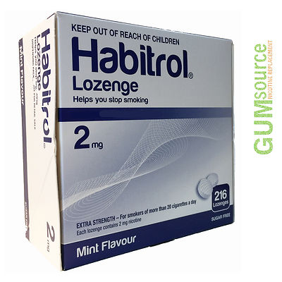Habitrol Nicotine Lozenge 2mg Mint  216 piece box 2 box bundle