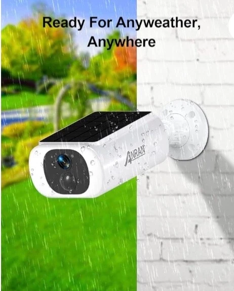 Cámara de seguridad solar ANRAN 2K inalámbrica para exteriores, Foto 4 de 4
