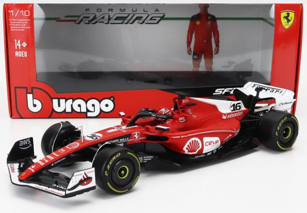 1:18 Bburago B18-16812L Charles Leclerc Ferrari SF-23 #16 2nd Las Vegas GP 2023