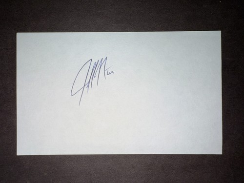 Tarjeta índice firmada 3x5 Jeff Niemann, RAYS (debut 2008) (HS)