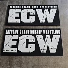 WWE Mattel ECW Black/White Logo Set Of 2 Accessory