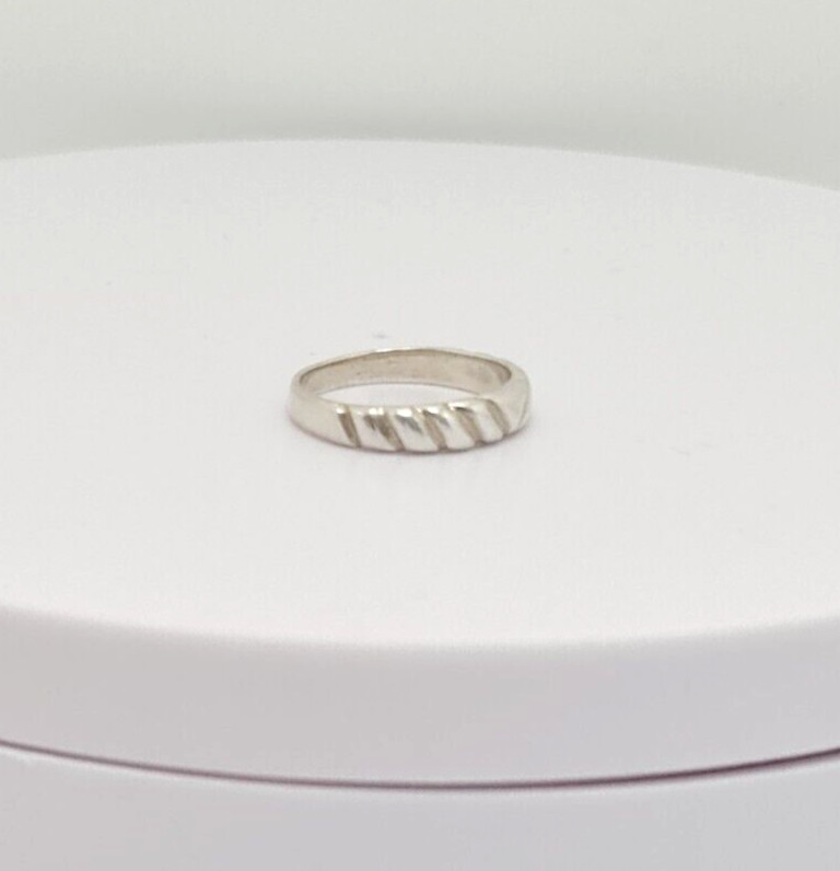 Fabulous Solid Designed Band Ring 925 Silver Size… - image 6