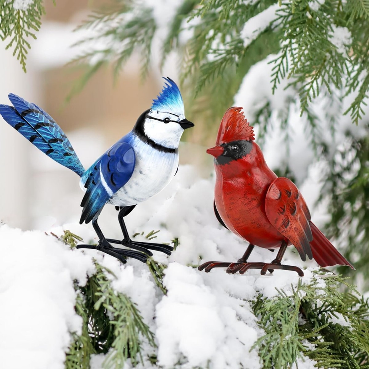 Ornement cardinal, décoration de Noël oiseau cardinal rouge