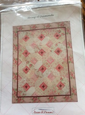 Quilt Pattern. ''String Of Diamonds'' By Seams And Dreams.