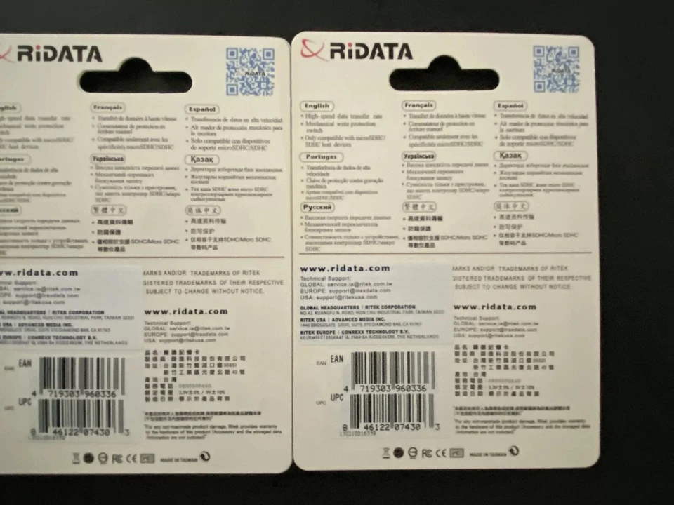 2-PK RiDATA Micro SDHC Class 10 16GB w/ SD Adapter - Image 2 of 2