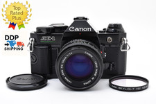 MINT Canon AE-1 Program Black 35mm SLR Film Camera New FD 50mm f1.4 Lens JAPAN