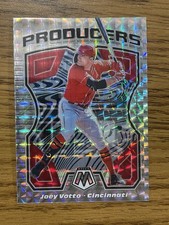 2021 MOSAIC PRODUCERS SILVER REACTIVE PRIZM PARALLEL INSERT #P10 JOEY VOTTO REDS