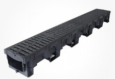 ACO HexDrain B125 Channel with 2 Heelguard Grate Vehicle Traffic Drains