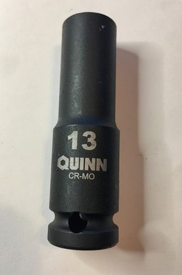 Quinn  13 mm x 1/2''  Dr Standard Deep Impact Socket 6 Point Free USA Shipping