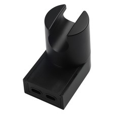 Sleek Matte Black Shower Head Holder Adjustable to Any User Preference