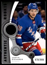 2021-22 SP Game Used 2005-06 Retro Rookies Justin Richards 678/999 New York