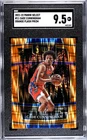 2021 Panini Select Basketball Cade Cunningham #11 Orange Flash Prizm RC SGC 9.5