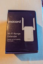 Macard RE-1200 White WiFi Signal Range Wireless Booster Dual Band Extender