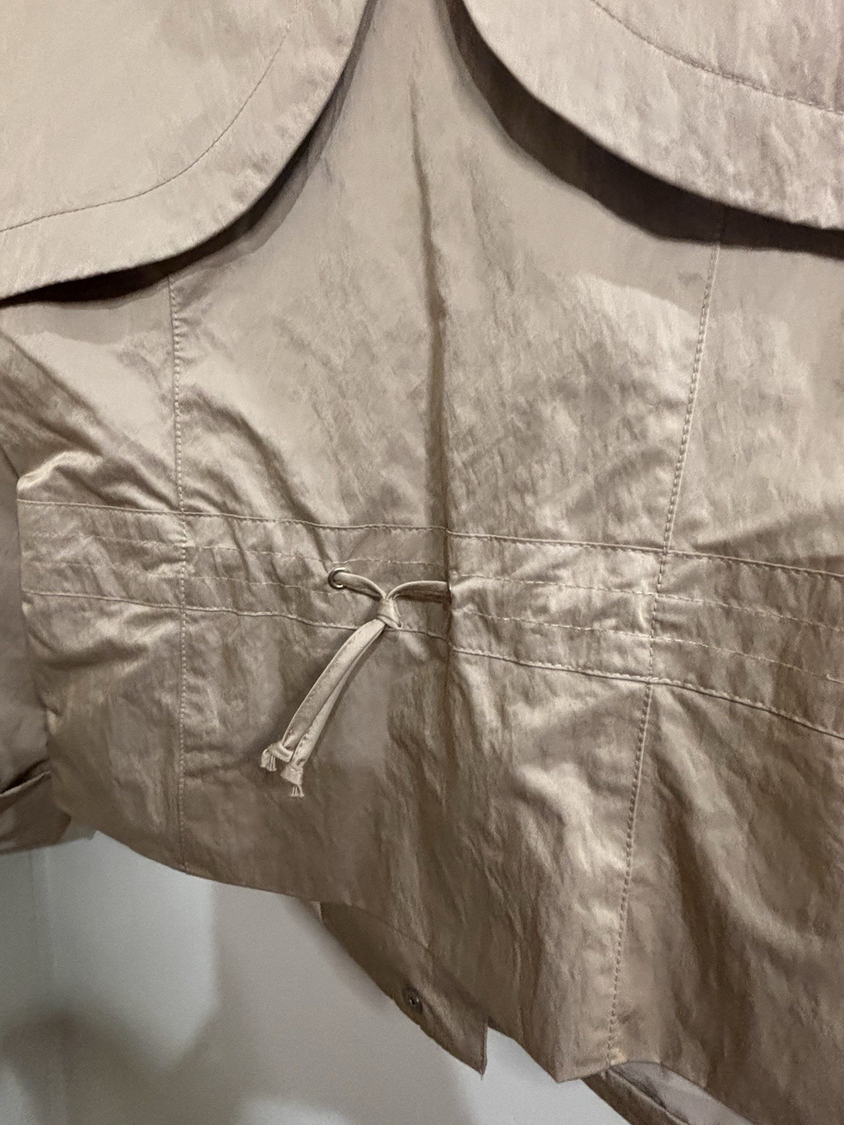 Cache Draped Front Utility Jacket Beige Women’s S… - image 9