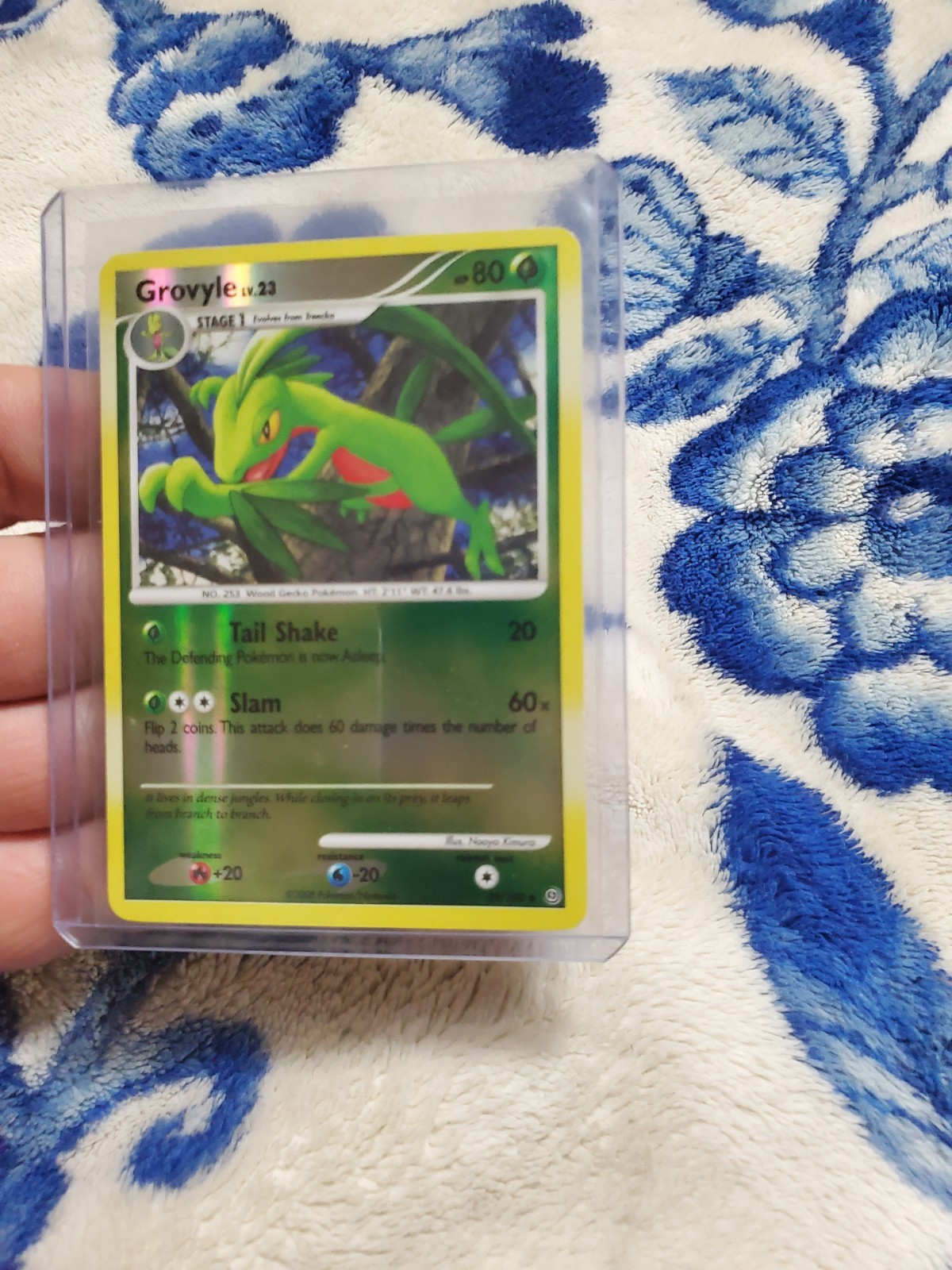 LP Pokemon Card - Grovyle Stormfront 39/100 Uncommon Reverse Holo