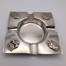 Vintage Peruvian Sterling Silver 925 Square Ashtray Inca Pre-Columbian Andean