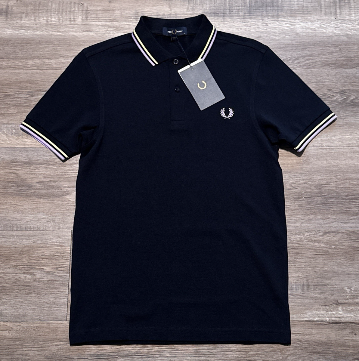 FREDPERRY ポロシャツ　XS FRED PERRY フレッドペリー ブラック ジップアップポロシャツ XS