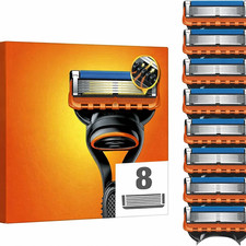 8PCS 5-Layer Shaving Razor Blades Refills Compatible With Gillette Fusion5 UK