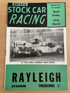 Stock Car Programme F2 Rayleigh 27 3 1970