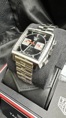 TAG Heuer Monaco Men's Black Watch - CBL2113.BA0644