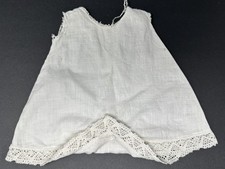 Vintage Doll Cotton White Petticoat Slip Dress Under Garment Bodysuit 11 1/4"