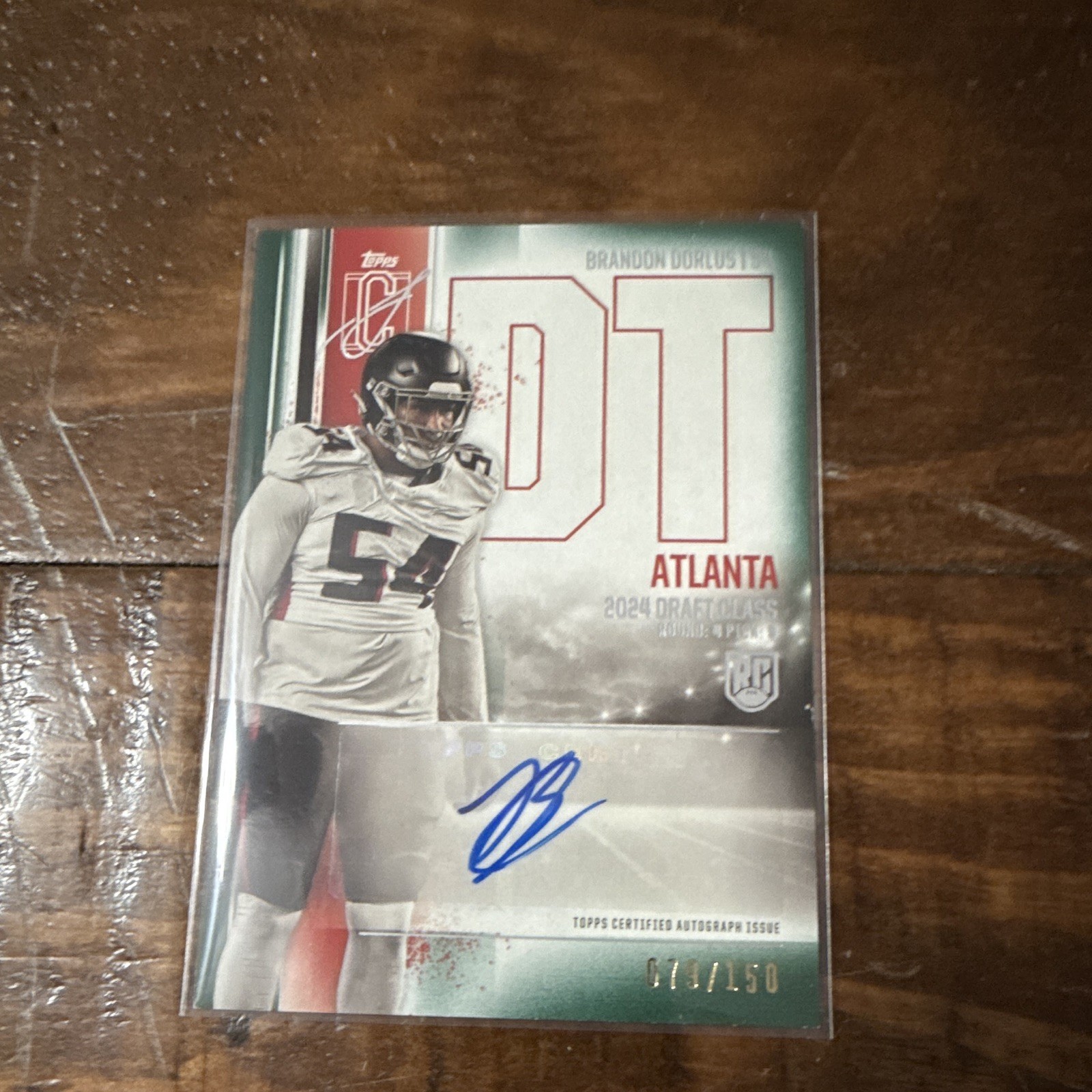Brandon Dorlus Topps Signature Class Rookie Class Autograph Variation #RCABD Green