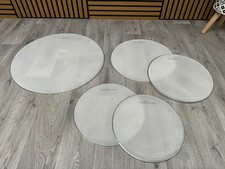 Mesh Drum Heads x4 Low Volume Heads / Rock Si...