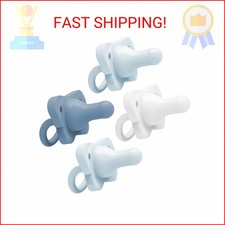 Dr. Brown's HappyPaci 100 Silicone Baby Pacifier, Contoured One-Piece Design, B