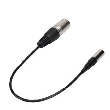 Mini XLR Male To XLR Male Adapter Cable 300mm 3-Pin XLR Connection Cable
