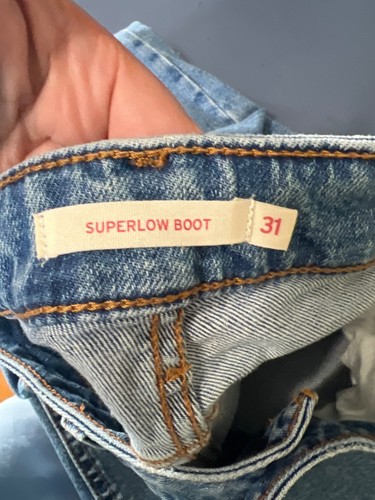 Jeans stivaletto donna Levis super basso W31 L30 blu denim 31X30 - Foto 6 di 13