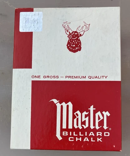 Master Pool Cue Chalk - 1 Gross (144 Pieces). BLUE