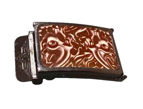Vintage Metal Decorated Fancy Belt Buckle