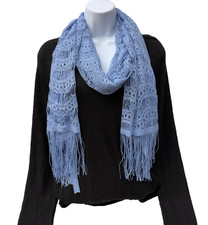 Women scarf, Shawl wrap Light Blue Made in India