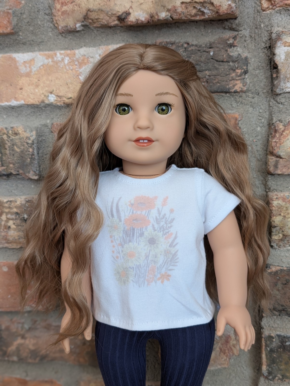 Tatiana Custom American Girl Doll OOAK Brown Hair Light Haze