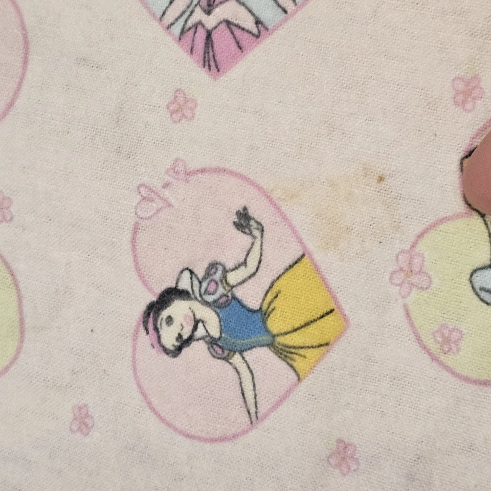 Disney Princesas Rosa Bebé Niña Recepción Manta Franela Corazones 28x27" Foto 3 de 4