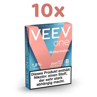 VEEV one Pod WATERMELON 20mg/ml Nikotin 10x 2 Pods