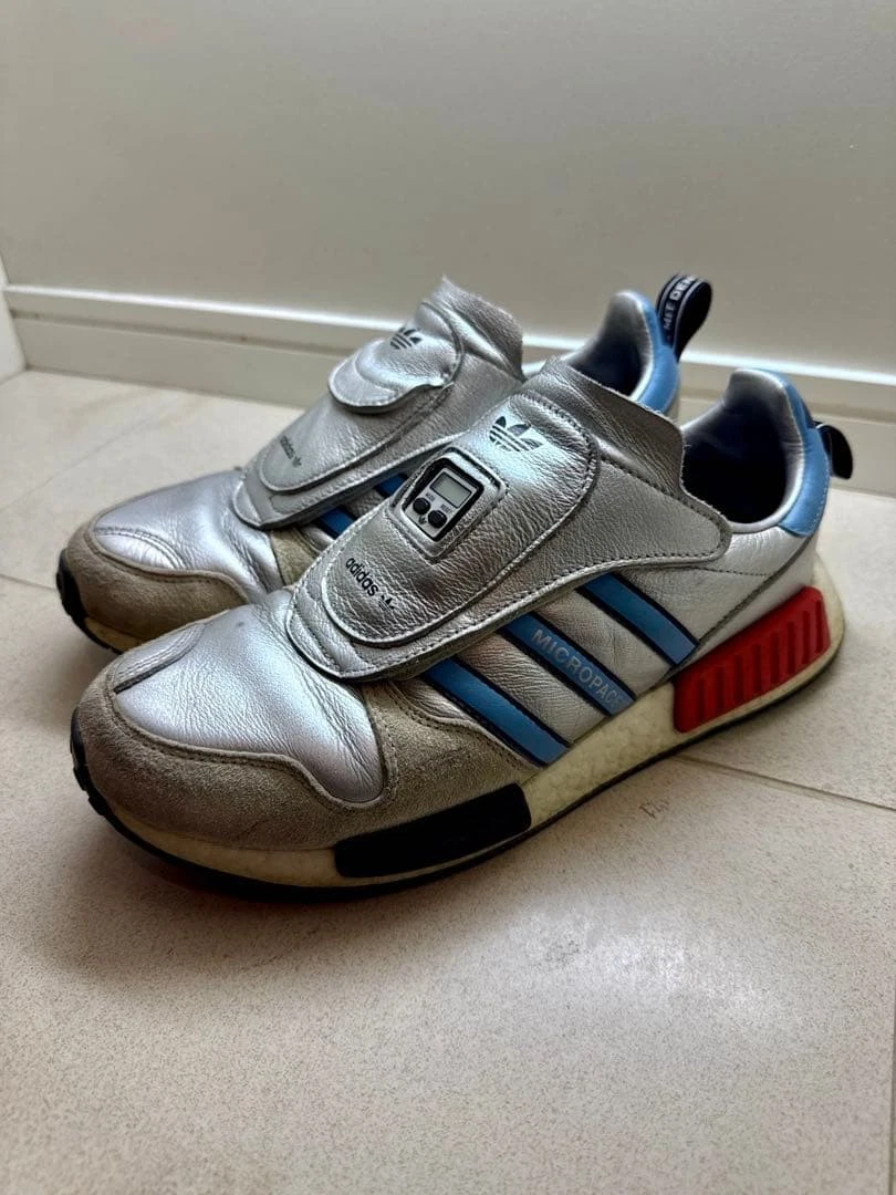 希少 新品 adidas スニーカー マイクロペーサー R1 シルバー adidas Micropacer R1 Silver Metallic for Sale | Authenticity