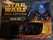 Star Wars Saga Edition Resin Chess Set - Complete w/ Board &  Instructions
