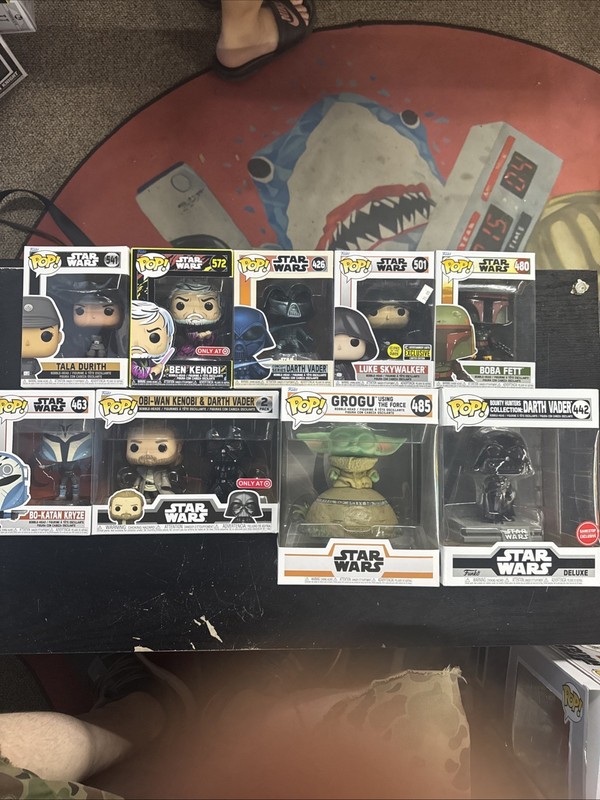 Star Wars Funko Pops Mixed Lot Of 9