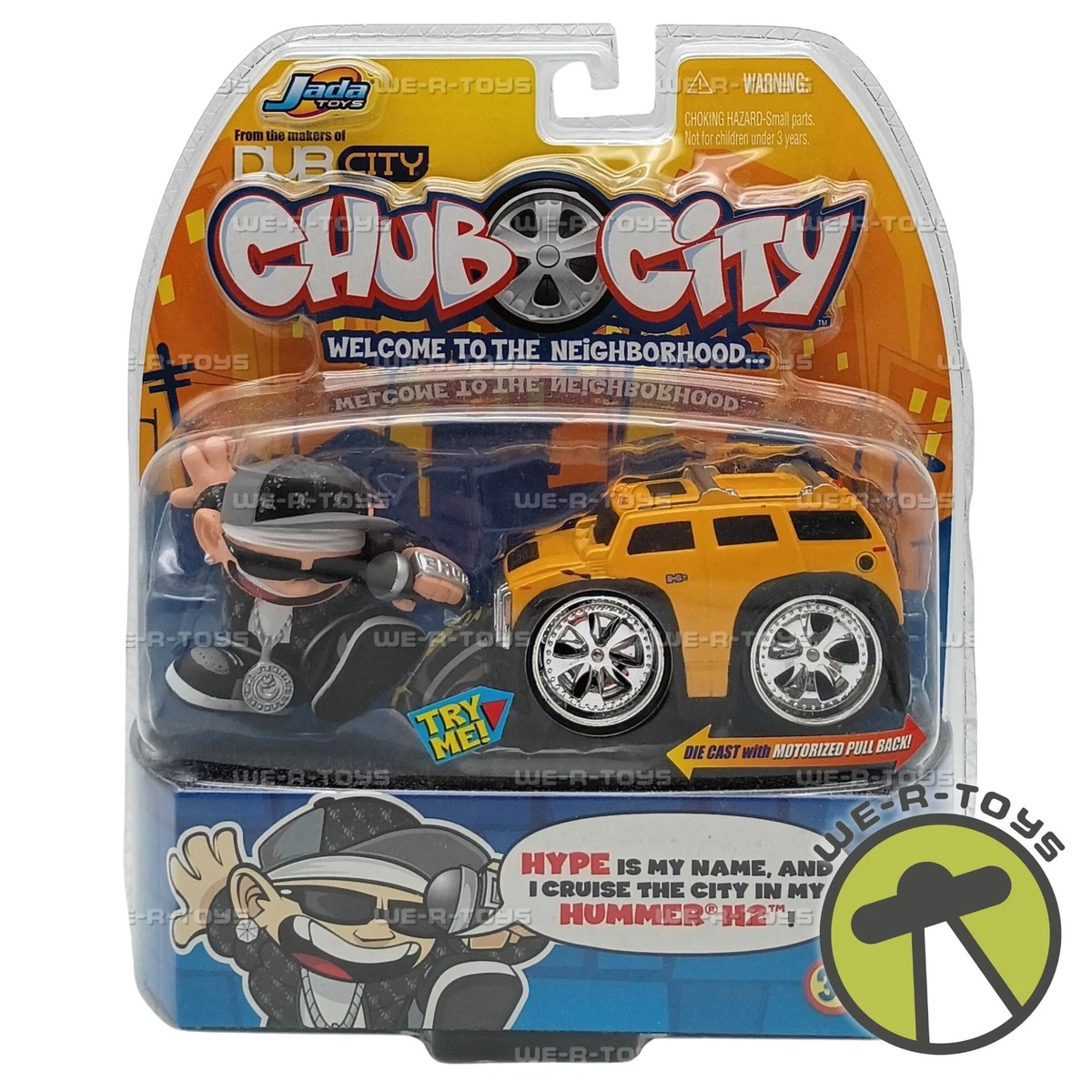 Chub City Hype Action Figure & Hummer H2 Vehicle Set 2005 Jada
