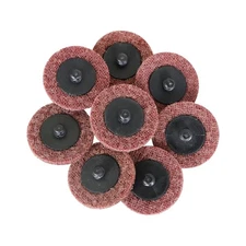 waltyotur 50Pcs 2 Inch Quick Change Sanding Discs, Maroon Roll Lock Nylon Surfac