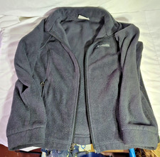 Columbia size S Fleece Jacket Kids Black Benton Springs Full Zip WG6756