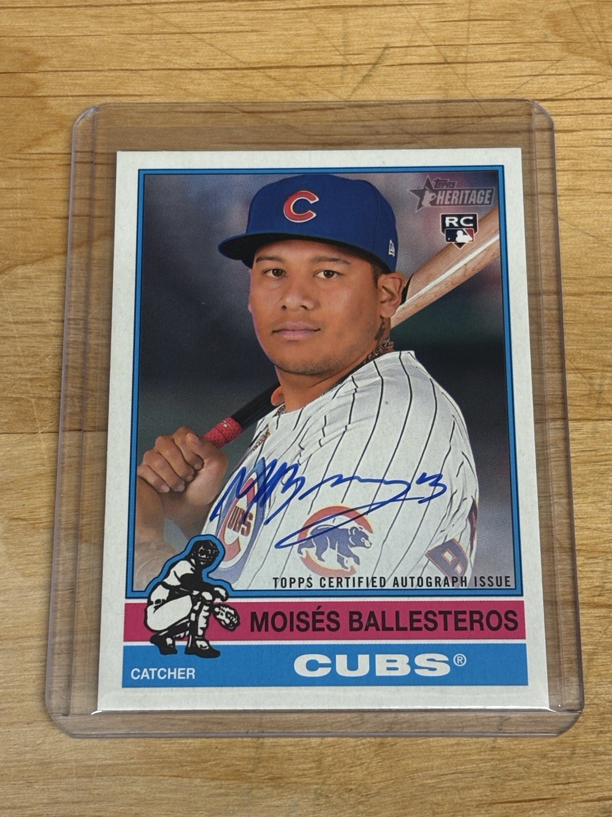 2025 Topps Heritage High Number Real One Autographs Moises Ballesteros #ROA-BAL